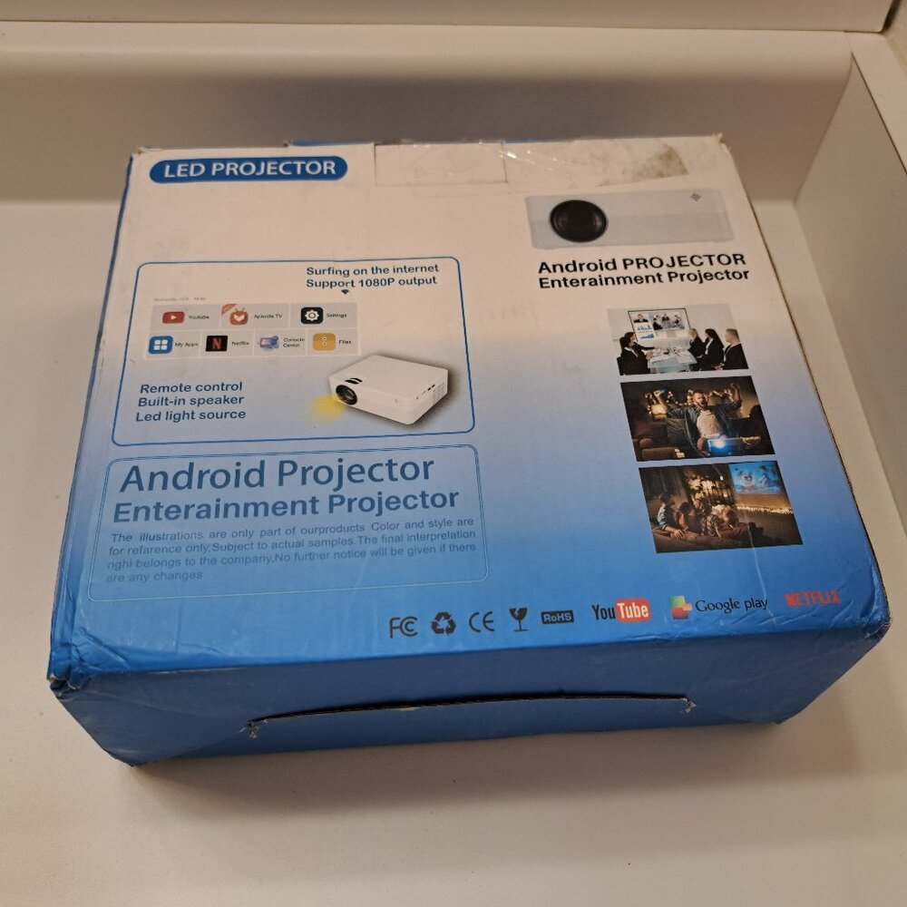Smart LCD Projector Q351 low-cost smart projector built around Android 9.0